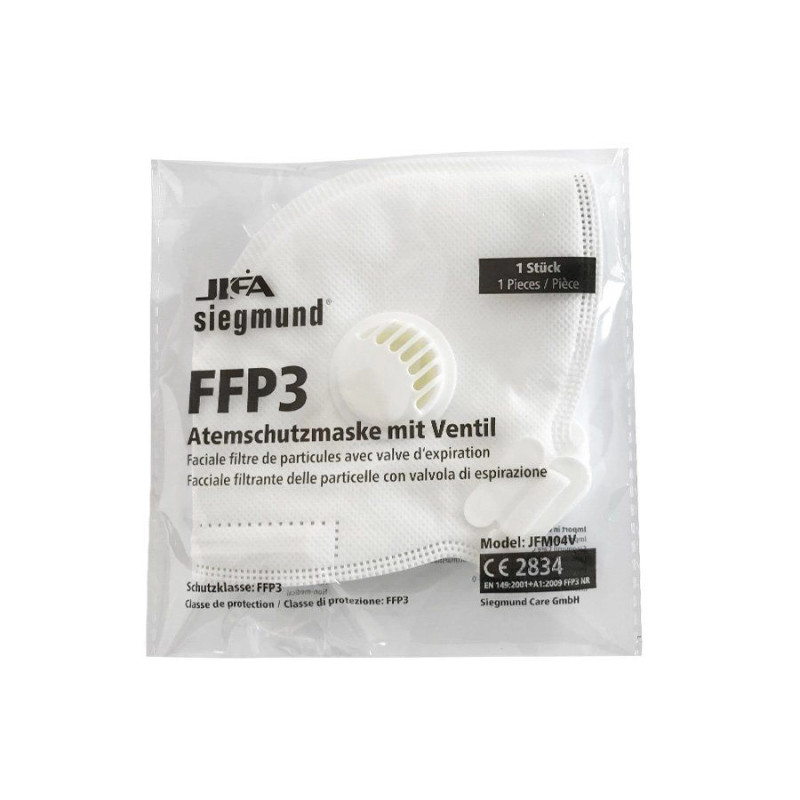 Респіратор FFP3,захисна маска з клапаном, 1 шт