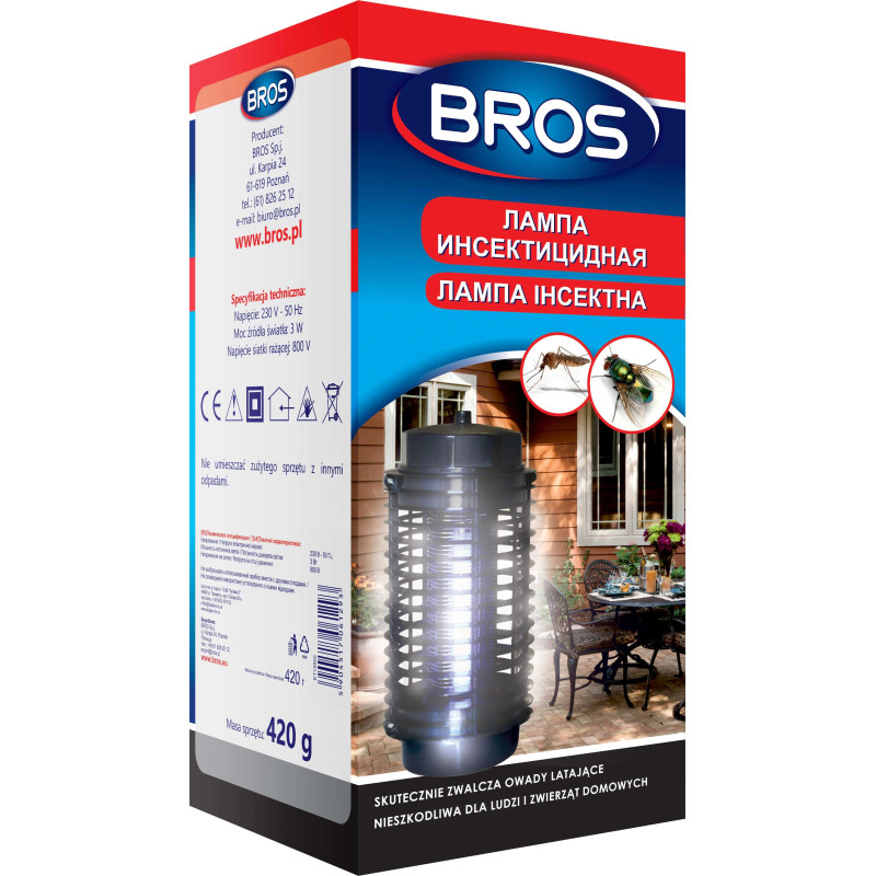 Інсектицидна лампа Bros, 420 г